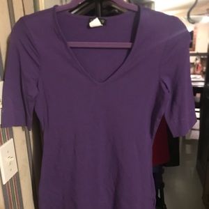 Venus Purple V-Neck shirt
